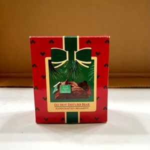 Vintage 1985 Hallmark Keepsake‎ Ornament Do Not Disturb Bear